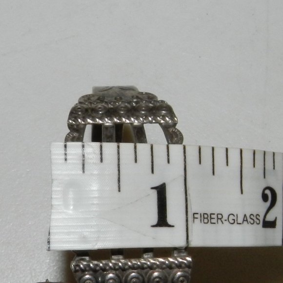 Fred Harvey Old Tourist Era Bracelet Cuff Coin Silver Stamped IH Indian Handmade - Picture 6 of 10